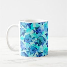 Mariene Melodie  Waterverf Naadloos Patroon Koffiemok