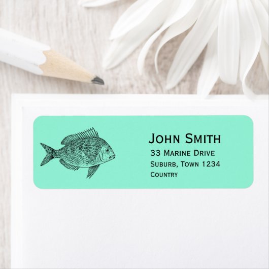 Mariene Nautische  vis Etiket (Insitu)