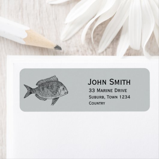 Mariene Nautische  vis Etiket (Insitu)