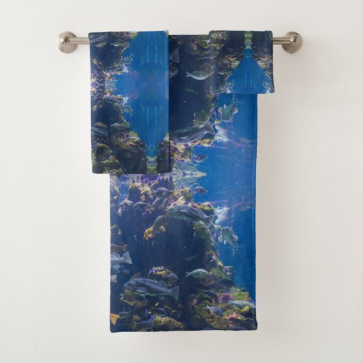Mariene Oceaan Schilderachtig onderwater Bad Handdoek (Insitu)