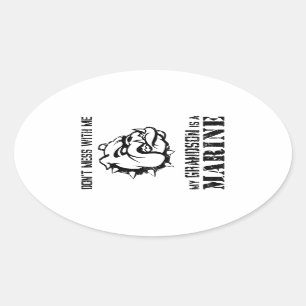 Mariene opa/Grandma Ovale Sticker