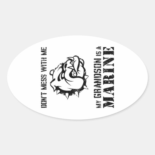 Mariene Opa/Oma Ovale Sticker (Voorkant)