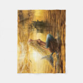 Mariene prinses - fantasiezeemeermin bij zonsonder fleece deken (Voorkant)