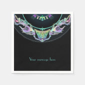 Mariene schets in neon, aanpasbaar servet (Voorkant)