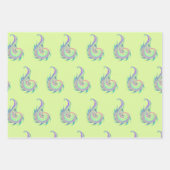 Mariene schets in neon inpakpapier vel (Voorkant 2)