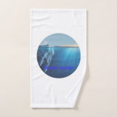 Mariene schoonheid gletsjer- bad handdoek (Handdoek)