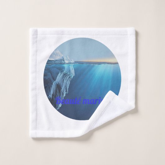 Mariene schoonheid gletsjer- bad handdoek (Wasdoekje)
