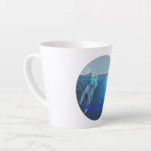 Mariene schoonheid gletsjer- latte mok (Linkerhoek)