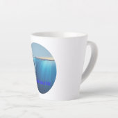 Mariene schoonheid gletsjer- latte mok (Rechterhoek)