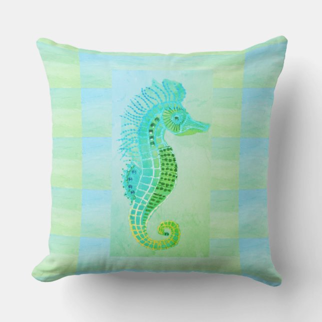 Mariene Sierkussen van het Patroon van Seahorse (Voorkant)