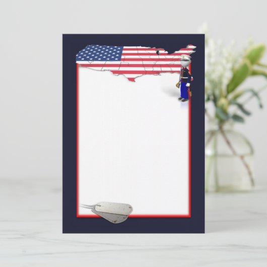 Mariene Uitnodiging (Staand voorkant)