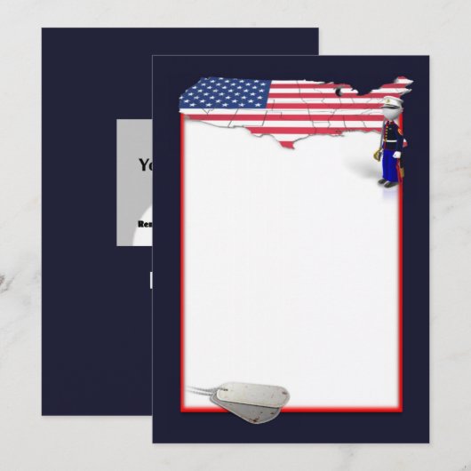 Mariene Uitnodiging (Voorkant / Achterkant)