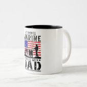 Mariene vader tweekleurige koffiemok (Voorkant rechts)