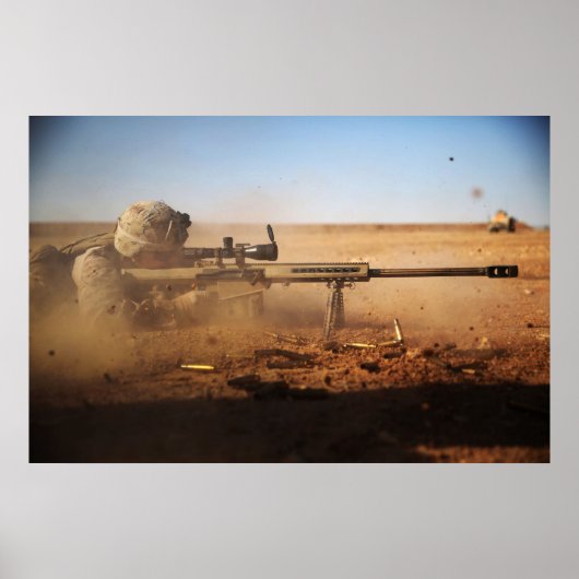 Mariene vezels .50 Kaliberriffel Poster (Voorkant)