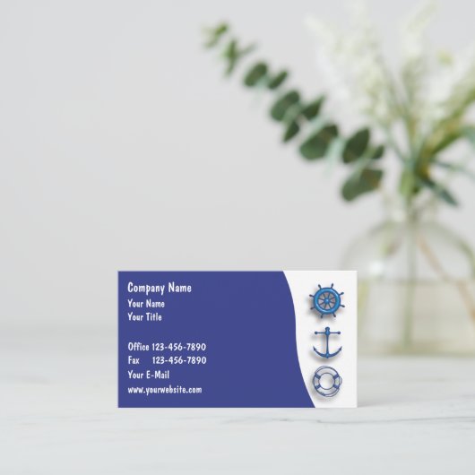 Mariene Visitekaartjes (Staand voorkant)