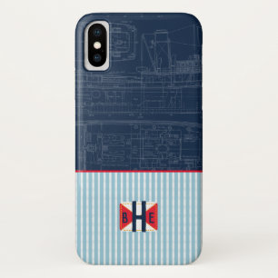Mariene Vlag van de Nautische Maritieme Bot Case-Mate iPhone Case