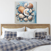 Mariene vormen - Canvas Art Print (Insitu (Slaapkamer))