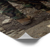 Mariene Waits voor CH-47 Chinook Helicopter Poster (Hoek)