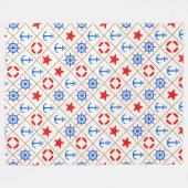 Mariene wandeling. fleece deken (Voorkant (Horizontaal))