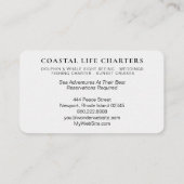 *~* Mariene Waterverf die het Zee van kustdolfijne Visitekaartje (Achterkant)