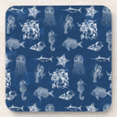 Mariene Waterverf Mariene Dieren Bier Onderzetter (Voorkant)