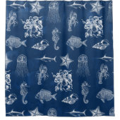 Mariene Waterverf Mariene Dieren Douchegordijn (Voorkant)