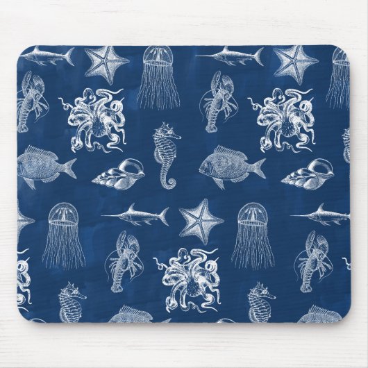 Mariene Waterverf Mariene Dieren Muismat (Voorkant)