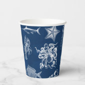 Mariene Waterverf Mariene Dieren Papieren Bekers (Achterkant)