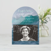 Mariene Wetenschap Afstuderen Oceaanaankondiging Kaart (Staand voorkant)