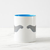 Mariene Zoogdier Waterverf Walrus Tweekleurige Koffiemok (Center)