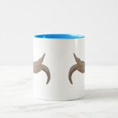 Mariene Zoogdier Waterverf Zee Otter Tweekleurige Koffiemok (Center)