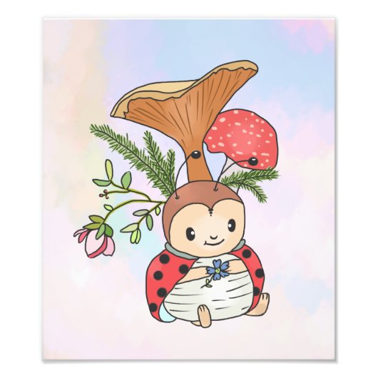 Marienkäfer  foto afdruk (Voorkant)