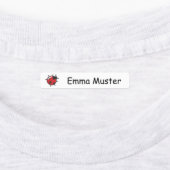 Marienkäfer - gelb rosa weiß - 96 schmale Kinder Labels (Aangebracht)