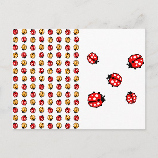 Marienkäfer Invasion Briefkaart (Voorkant)