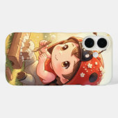 Marienkäfer und das verborgene Nektarkönigreich Case-Mate iPhone Case (Achterkant (horizontaal))
