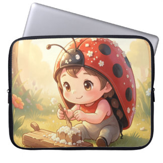 Marienkäfer und das verborgene Nektarkönigreich Laptop Sleeve