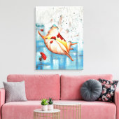 Marienkäfer Verwandlung Canvas Afdruk (Insitu (Woonkamer))