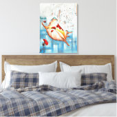 Marienkäfer Verwandlung Canvas Afdruk (Insitu (Slaapkamer))