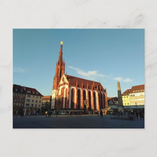 Marienkapelle in Würzburg, Duitsland Briefkaart (Voorkant)