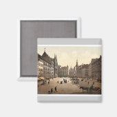 Marienplatz, München, Beieren, Duitsland prachtig Magneet (Voorkant / Achterkant)