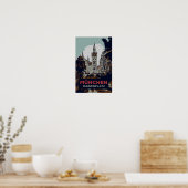 Marienplatz, München City Centre Illustratie Poster (Keuken)