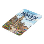Marienplatz, München Duitsland Magneet (Linkerzijde)