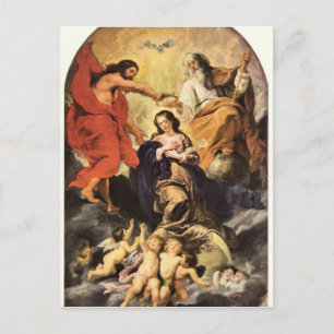 Marie's kroning door Paul Rubens Briefkaart
