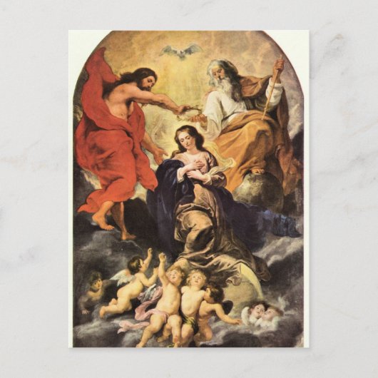 Marie's kroning door Paul Rubens Briefkaart (Voorkant)