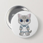 Marie's Tea Party Ronde Button 7,6 Cm (Voorkant /achterkant)
