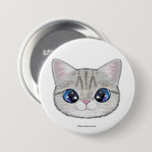 Marie's theepartij ronde button 7,6 cm (Voorkant /achterkant)