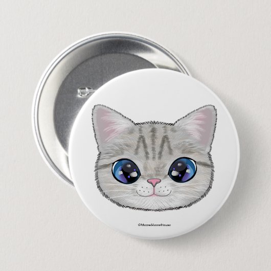 Marie's theepartij ronde button 7,6 cm (Voorkant /achterkant)