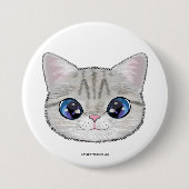 Marie's theepartij ronde button 7,6 cm (Voorkant)