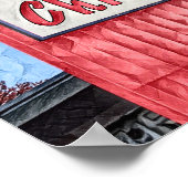 Marietta Georgia Big Chicken restaurant schilderij Poster (Hoek)