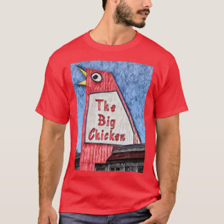 Marietta Georgia Big Chicken restaurant schilderij T-shirt